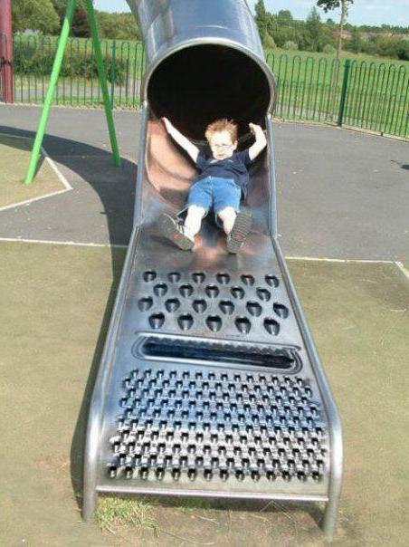 Choosing a slide for children to give