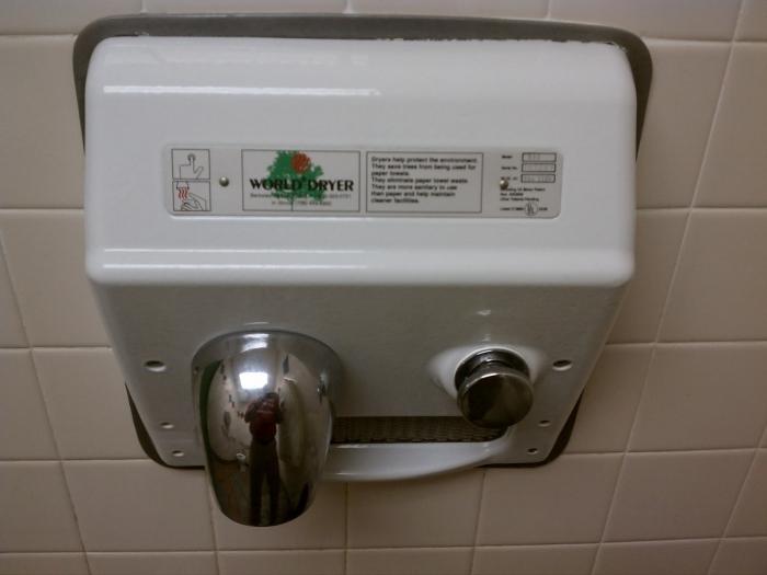 What is the preferred electric hand dryer?