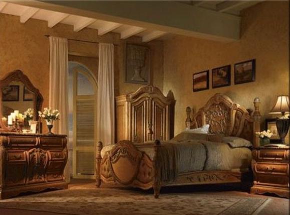 Interior of a bedroom in a classical style - there is no limit to perfection