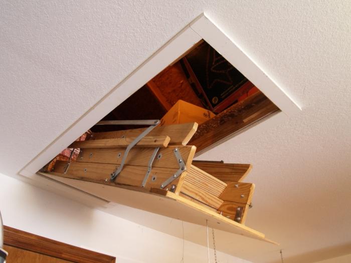 retractable staircase to the attic