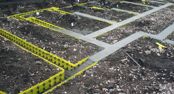 non-removable formwork for foundation