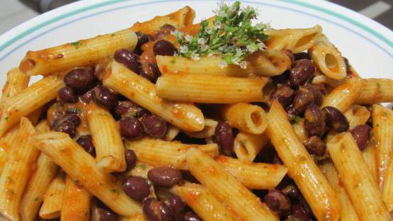 Beans with pasta. The use of beans and several recipes