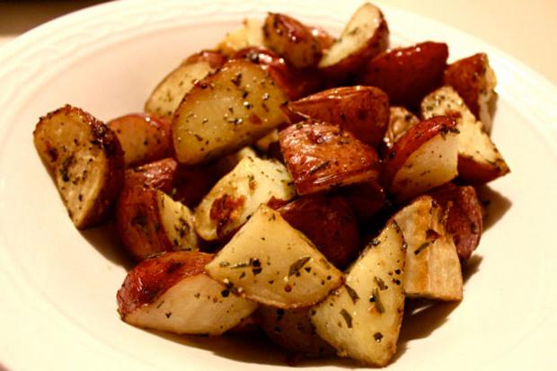 potato baked in the oven meat