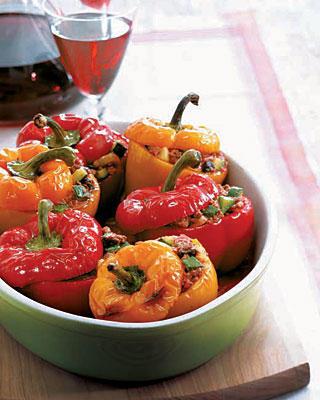 Pepper stuffed with meat