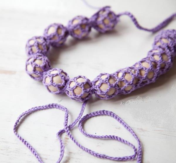 How to tie a bead crochet: photo, description, master class
