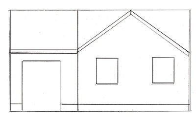 How to draw a house. A few tips