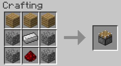 How to craft a piston in 