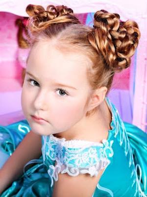 children's hairstyle at the prom