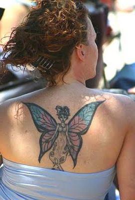 Butterfly tattoo is an elegant decoration for a female body