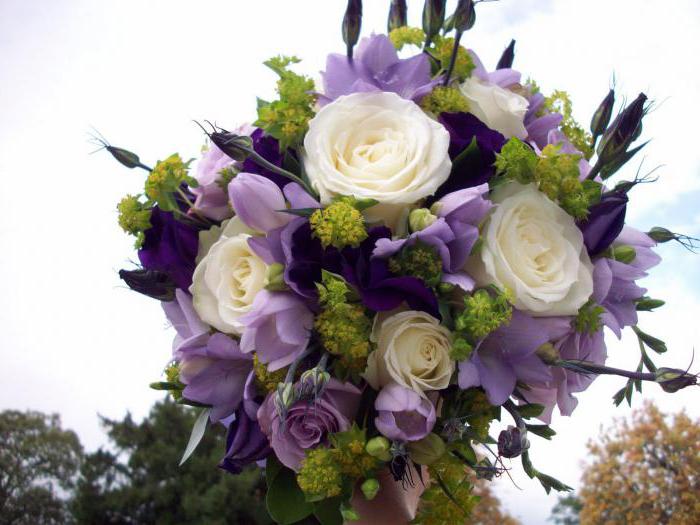 wedding bouquets from eustoma photo